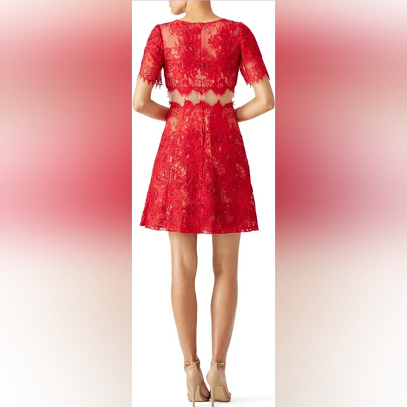 Marchesa Notte Red Diane Dress size 8 - Picture 6 of 12